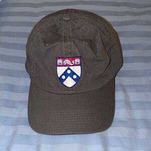 University of Pennsylvania Grey Cap with Embroidered Crest